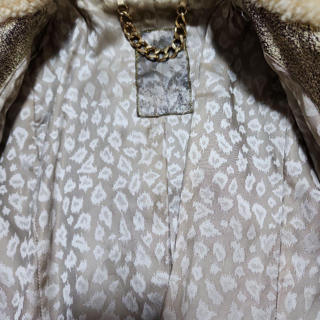 galaabenD　ガラアーベント　クラッシュ加工ダブルライダースジャケット　M