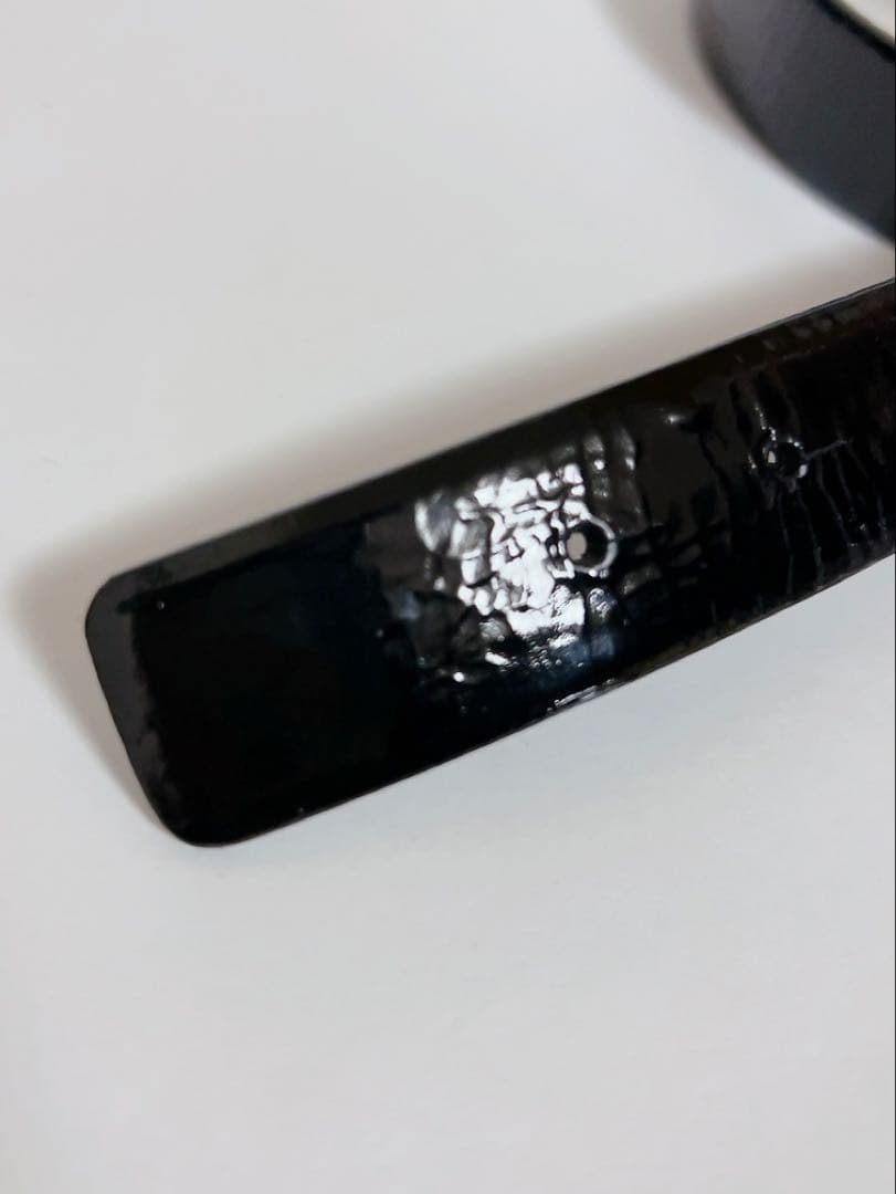 ロエベ　LOEWE ベルト　アナグラム　黒　ブラック