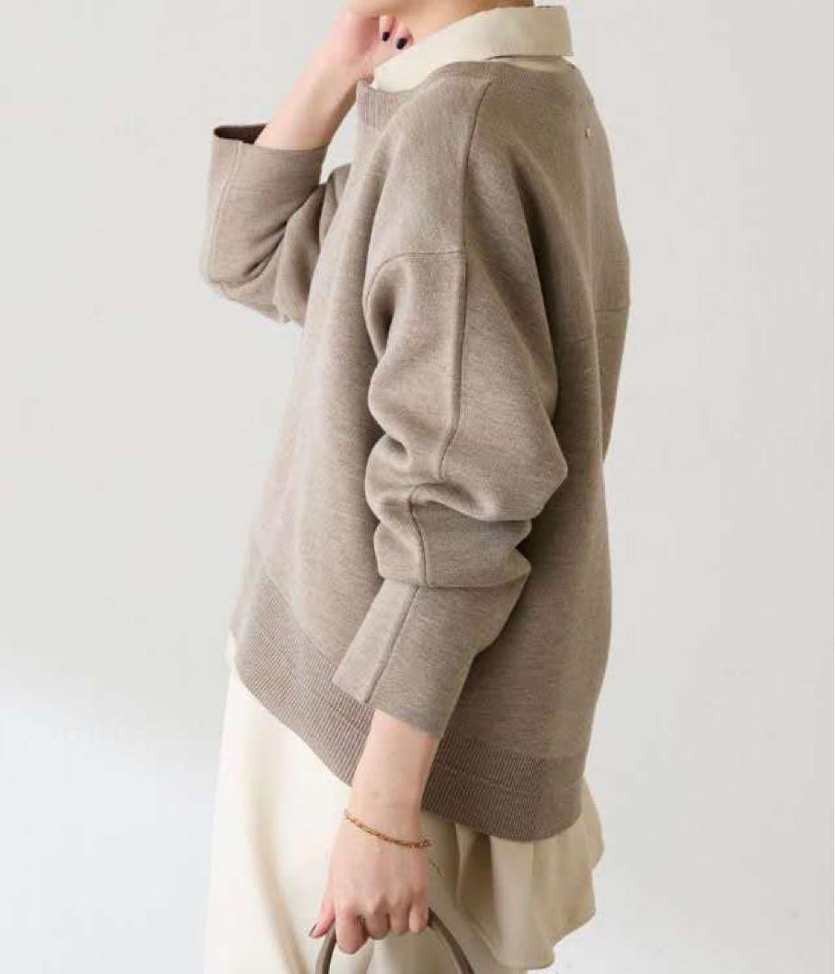 COLLAGE GALLARDAGARANTEスウェットライクラウンドヘムニット