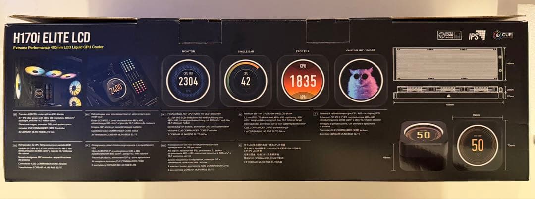 Corsair iCUE H170i ELITE LCD 簡易水冷CPUクーラー