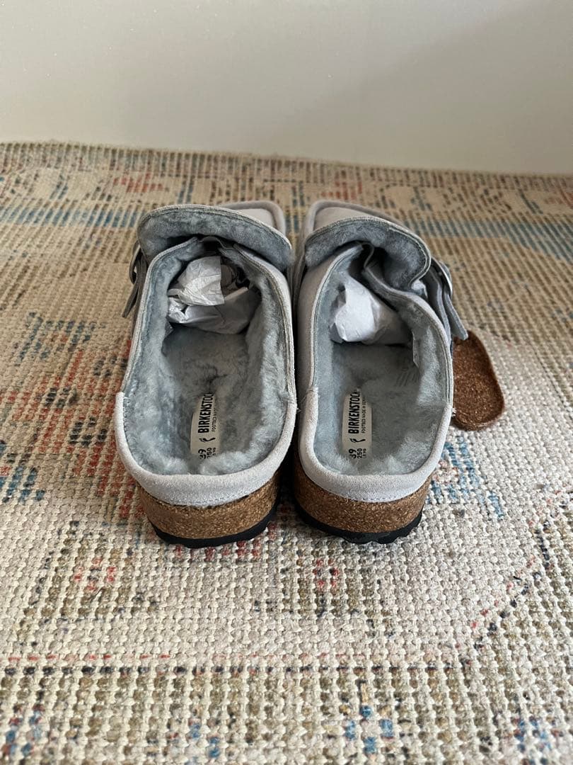 ビルケンシュトック　Buckley shearling EU39 stone