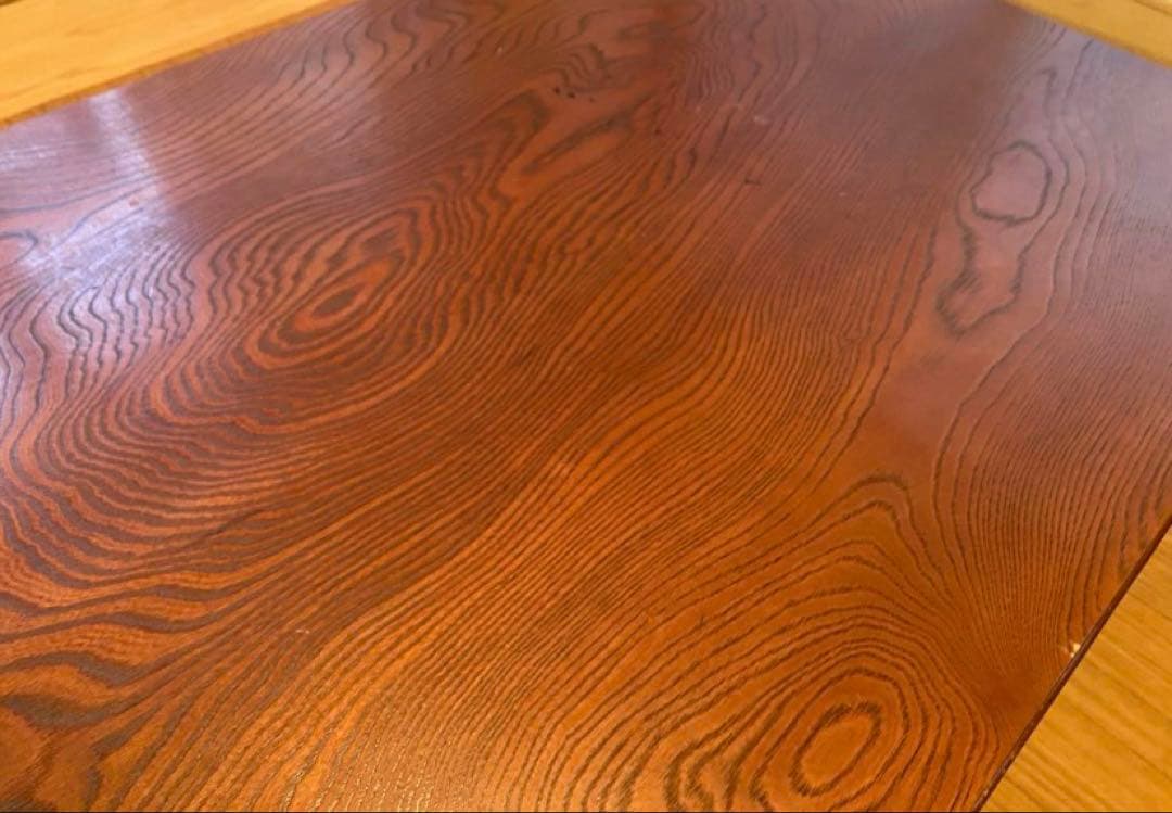 【クリスマス値下げ】　‼️送料込み‼️ 座卓　昭和レトロ　和テーブル　一枚板