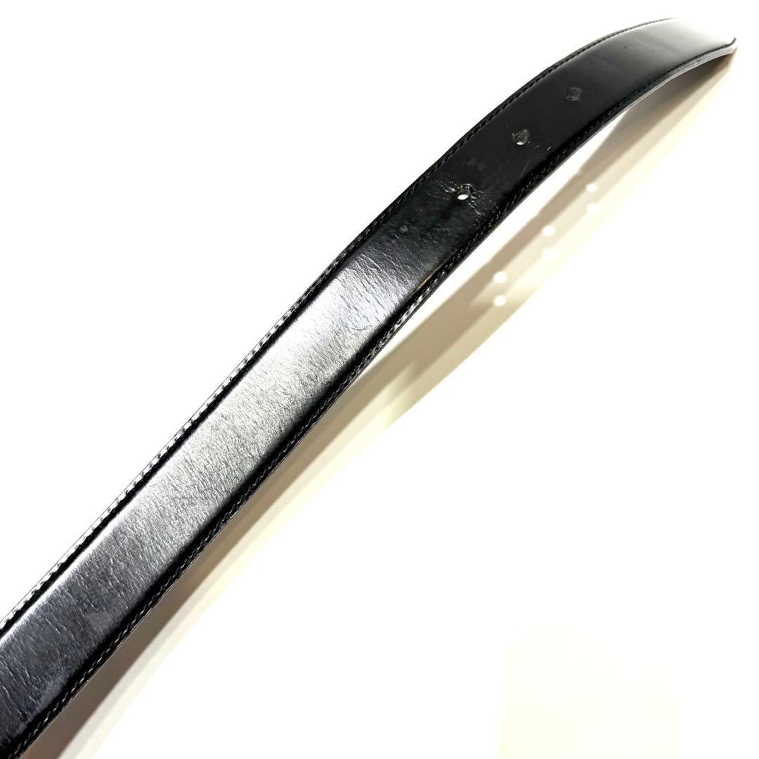 【美品】GUCCI リバーシブル　ベルト　レザー　バイカラー インターロッキング