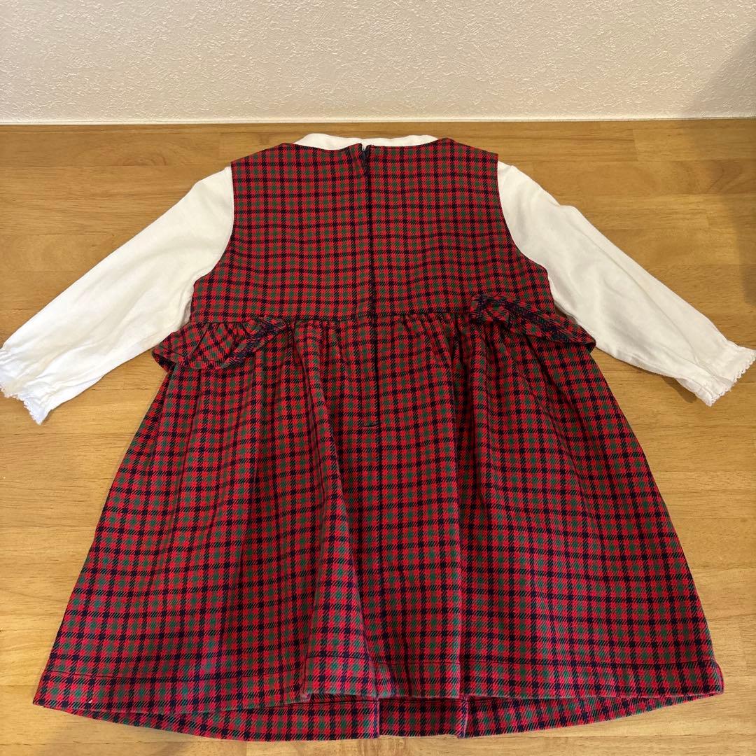 ファミリア　ジャンパースカート　ブラウス　80