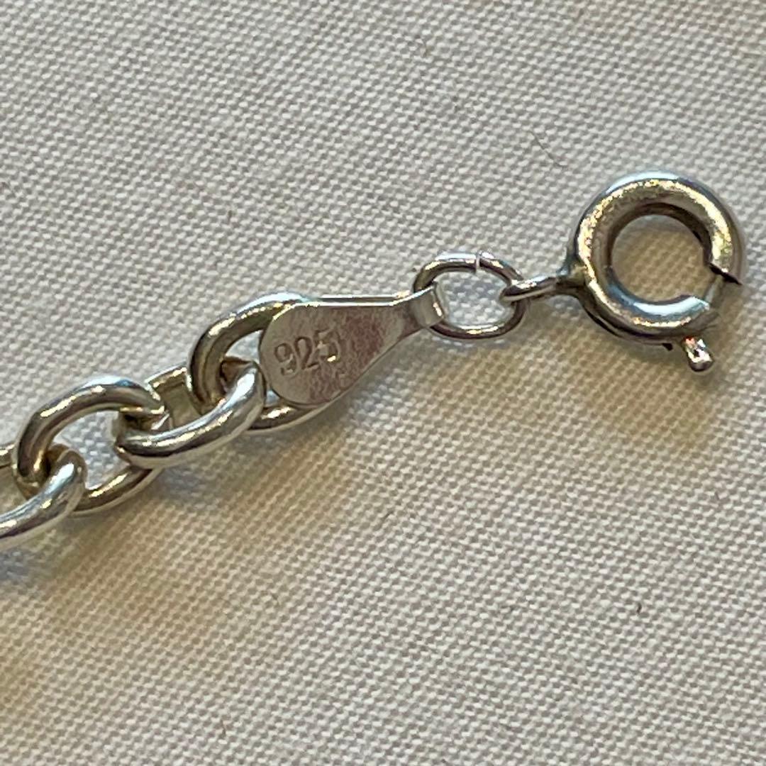 925シルバー ハンマードクロス ネックレス