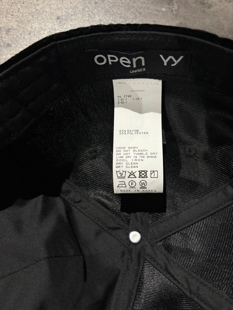 【OPEN YY / オープンワイワイ】 VELVET BALL CAP