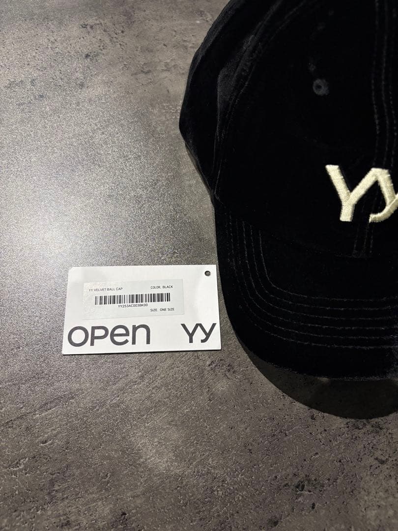 【OPEN YY / オープンワイワイ】 VELVET BALL CAP