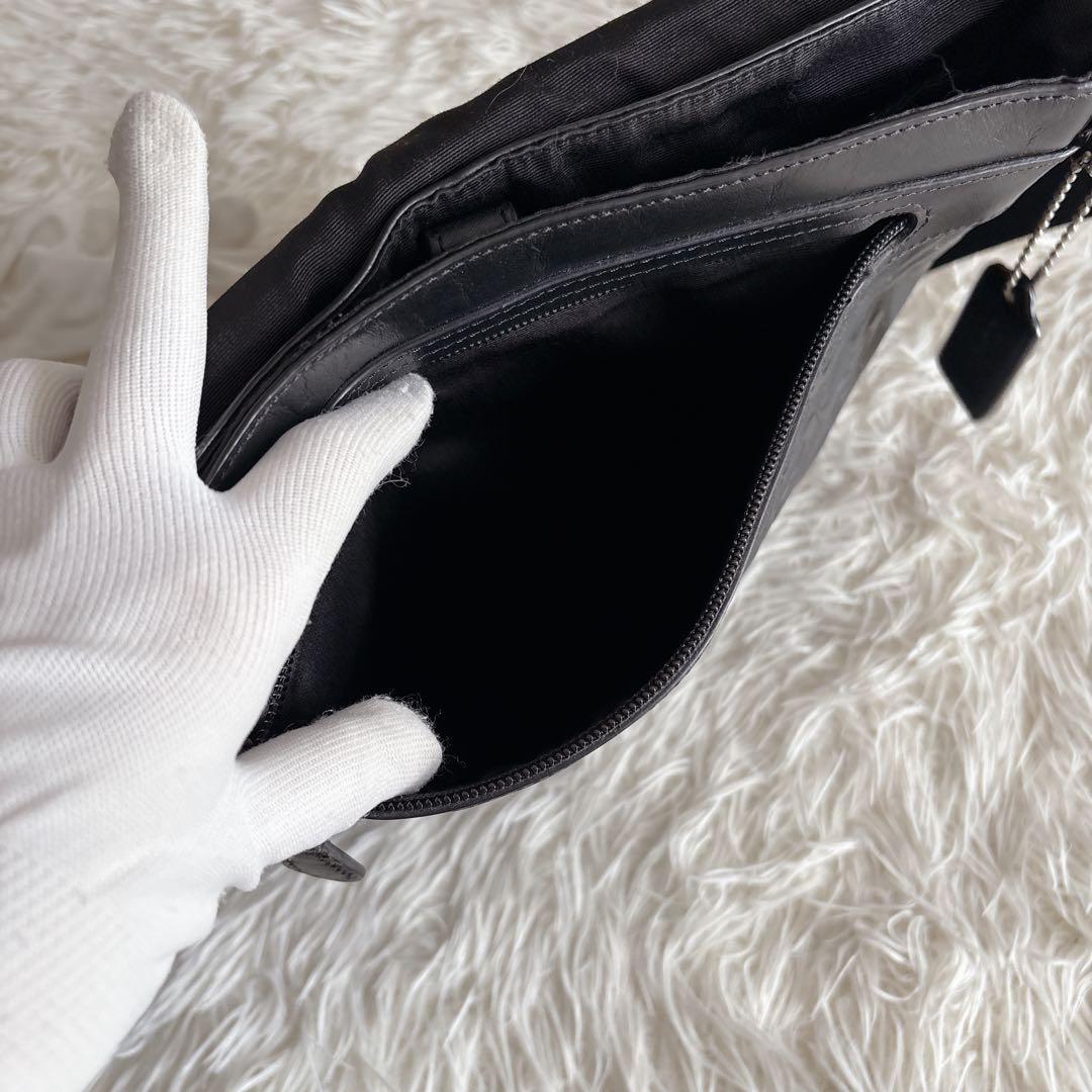 本日限定出品❗️COACH メッセンジャーバッグ シグネチャー レザー