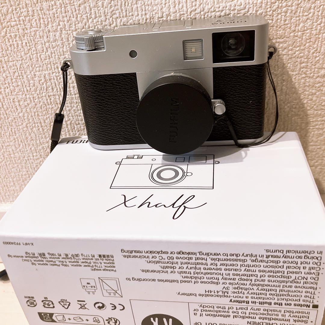 【美品】【値下げ交渉不可】Fujifilm Xhalf シルバー、おまけ付き