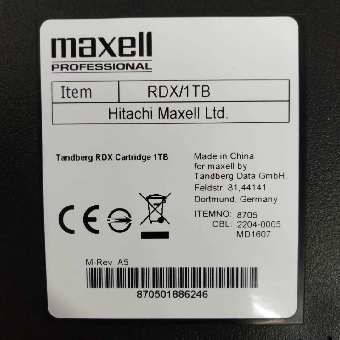 maxell RDXリムーバブルデータカートリッジ 1TB RDX/1TB ①