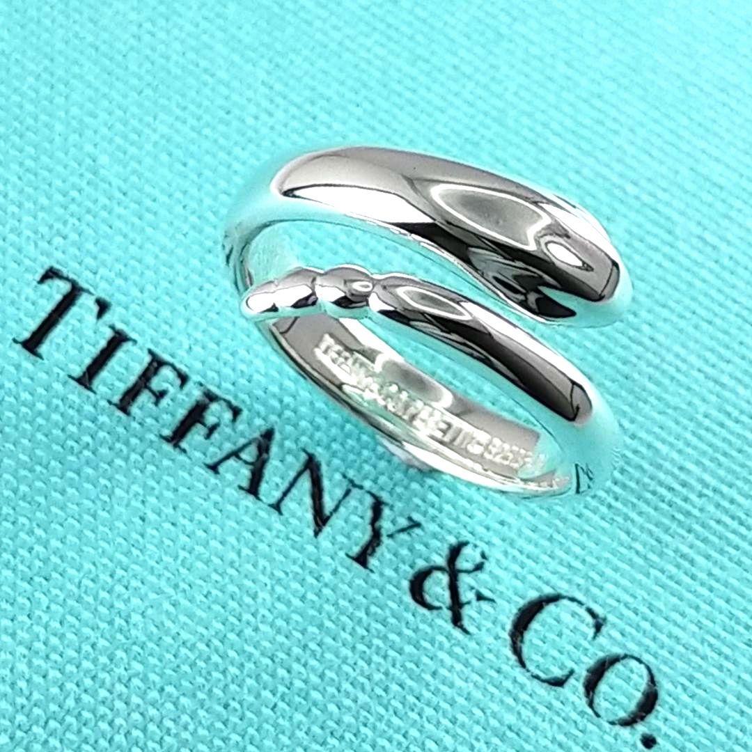 ●SALE●【ティファニー】スネーク　ヘビ　蛇　リング　１２号　2262