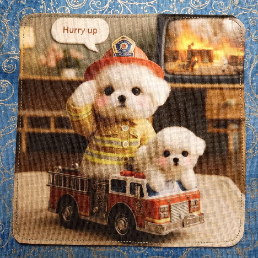 りあ　ハンカチ12枚 パネル22枚　マルチーズちゃん柄　34枚