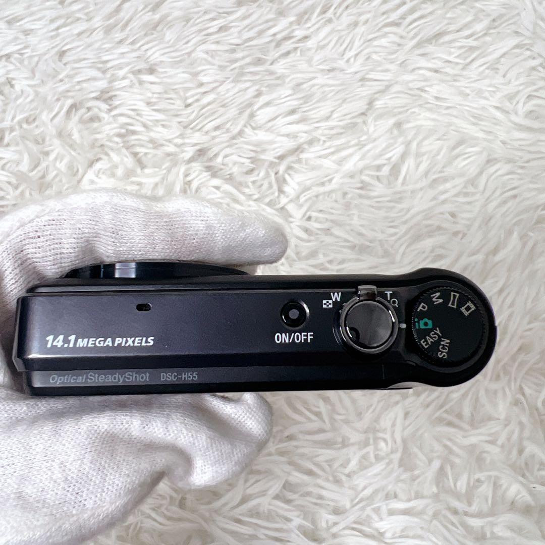 動作確認済✨　SONY Cyber-shot DSC-H55 ブラック 付属品