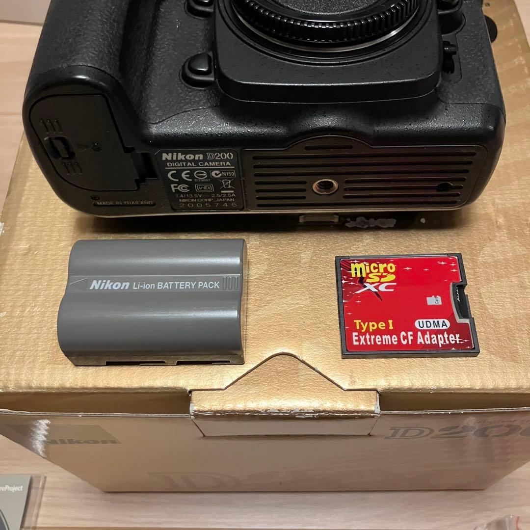 Nikon D200 ショット数4821枚 CFアダプター 付き