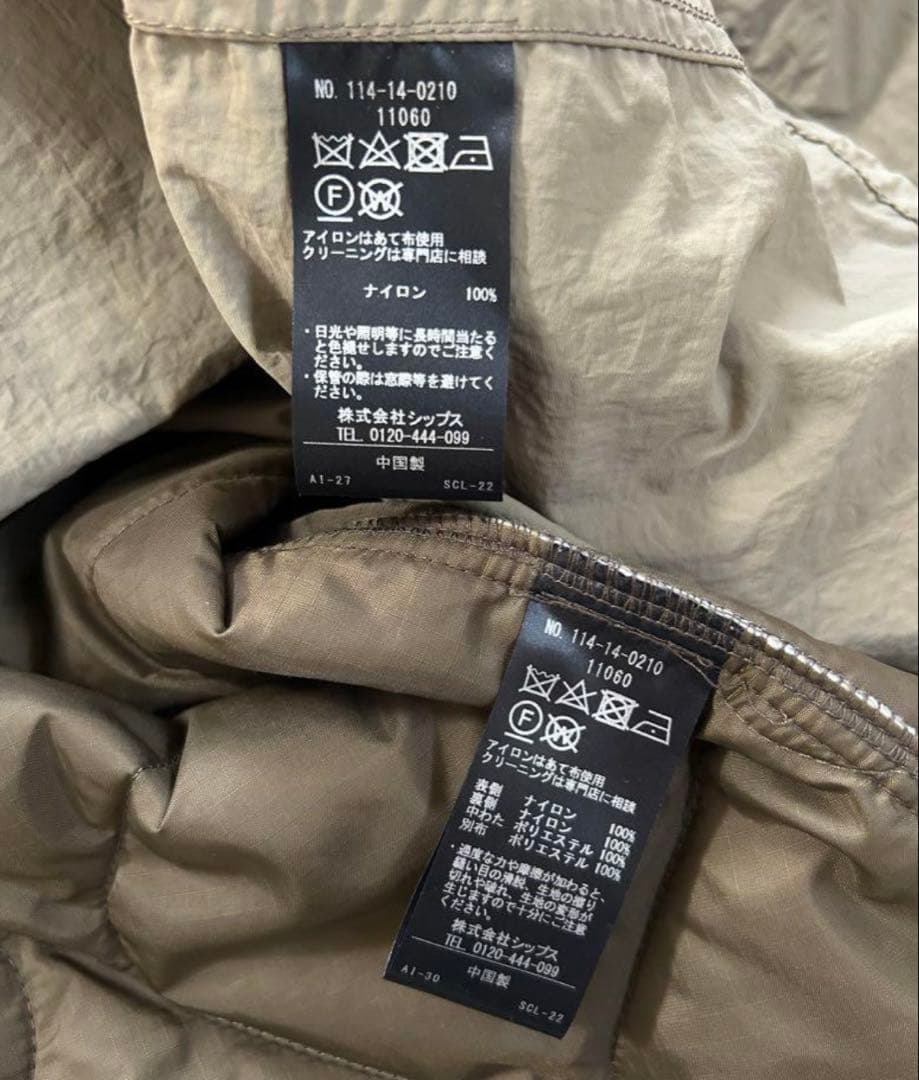 SHIPS モッズコート ライナー付 m65 ミリタリージャケット メンズ L