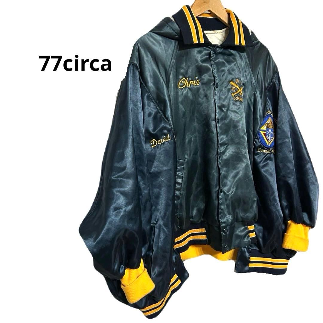 77circaナナナナサーカ スタジャン ドッキング リメイク 一点物 刺繍