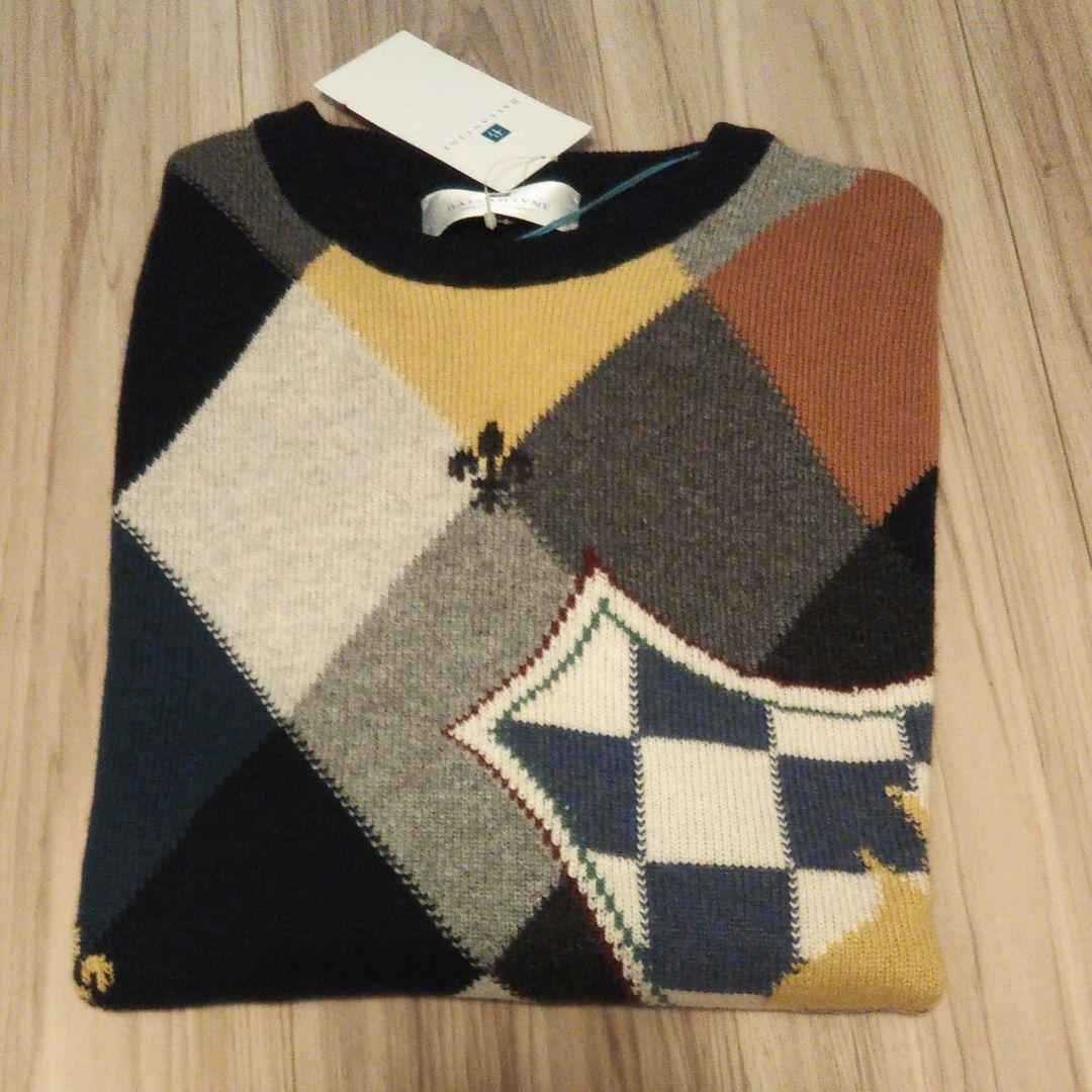 【超高級セーター未使用値札付】バランタイン 英国製 カシミヤ 定価21万円