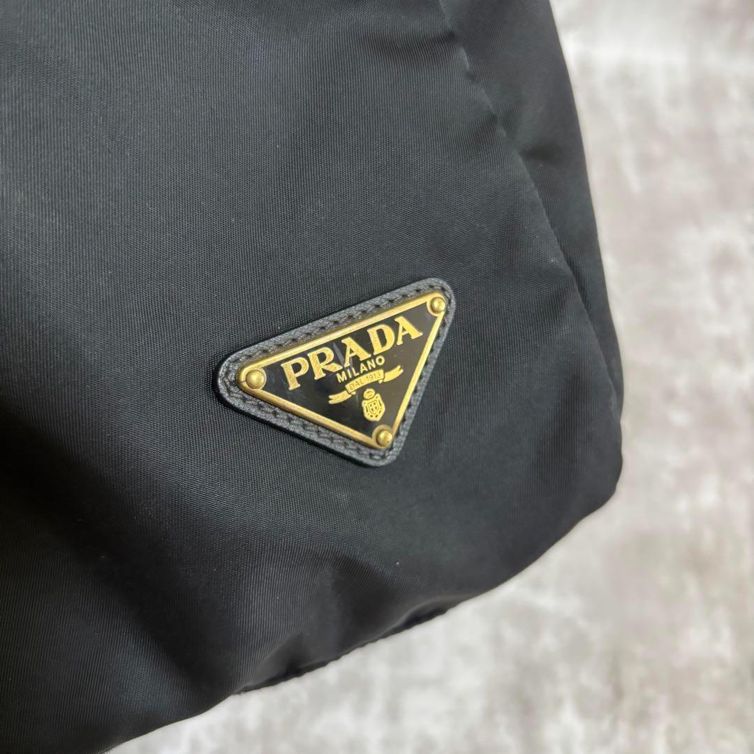 I53 PRADA プラダ　ボストンバッグ　三角ロゴ　ナイロン　2way 良品