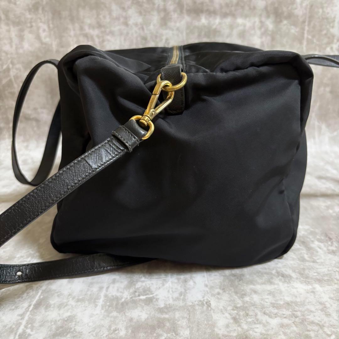 I53 PRADA プラダ　ボストンバッグ　三角ロゴ　ナイロン　2way 良品