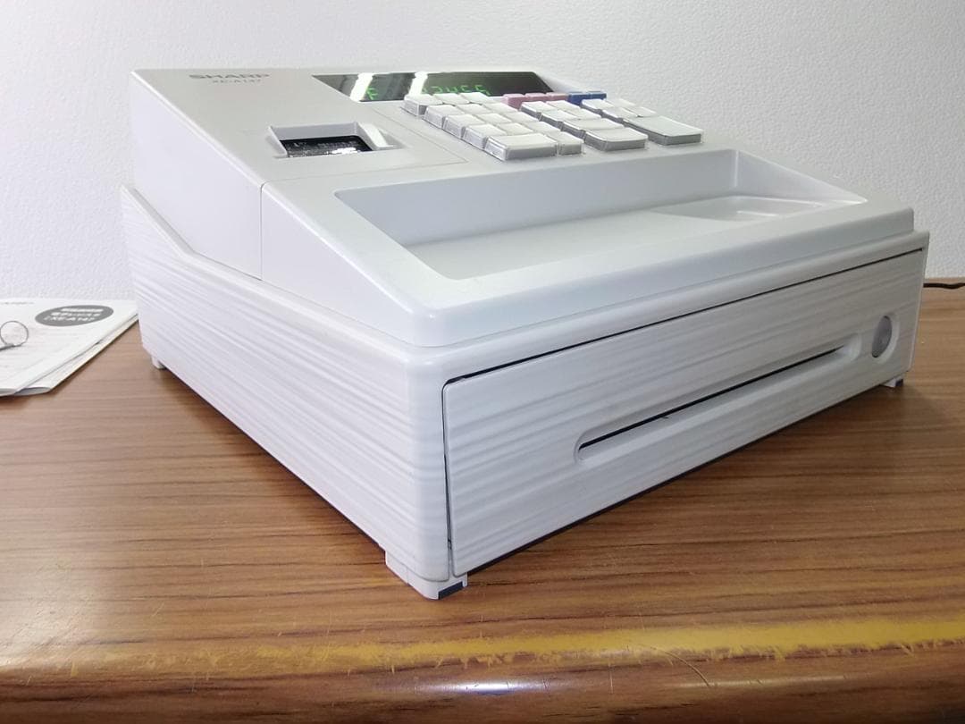 22年製319設定無料横型領収シャープ８部門インボイスレジスターXE-A147