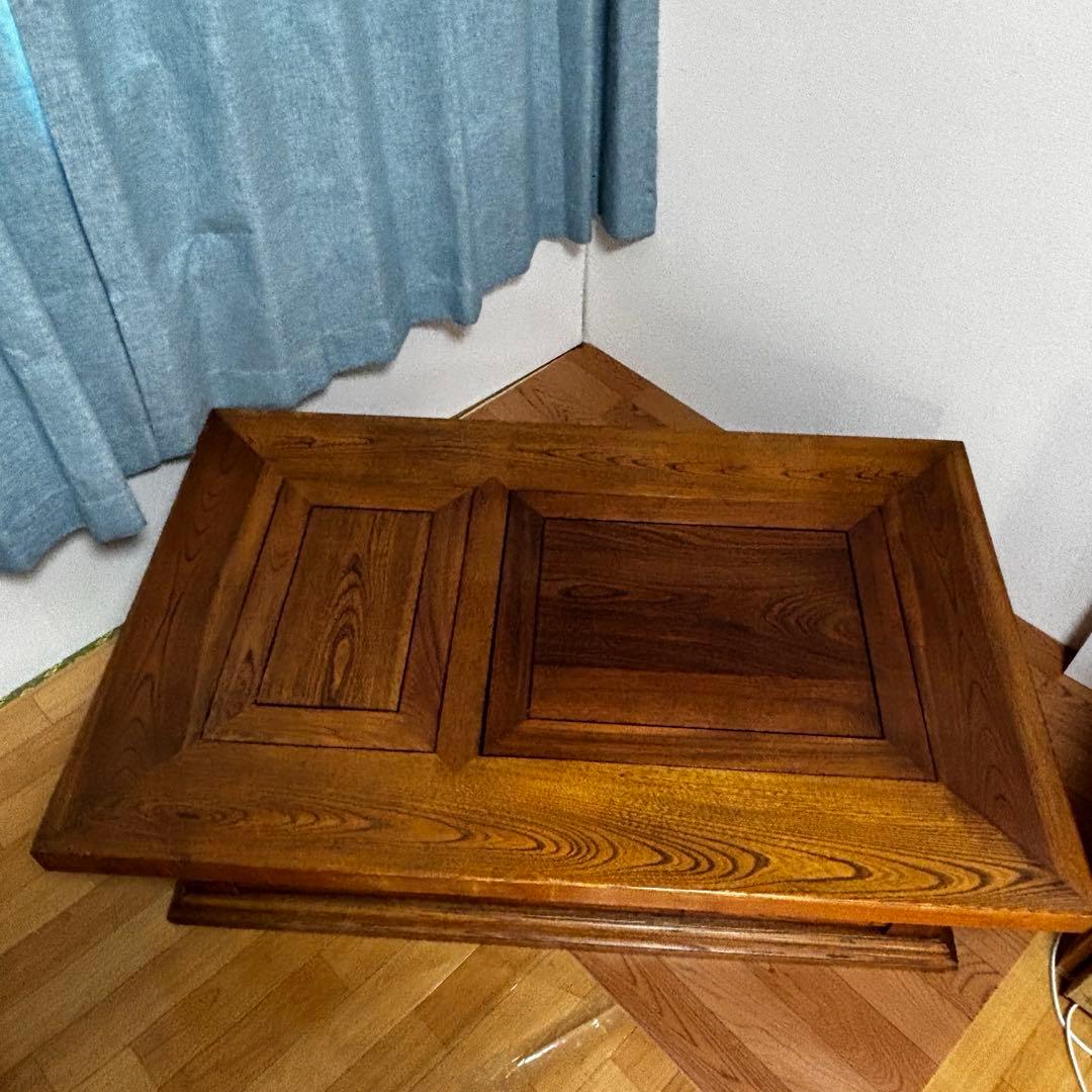 囲炉裏座卓　囲炉裏テーブル　欅材　火鉢　和家具