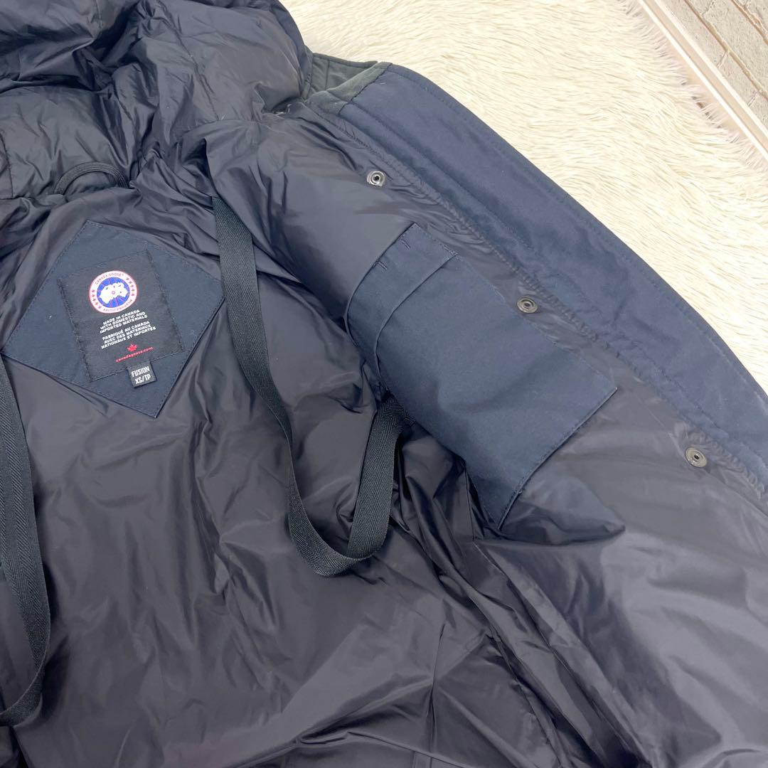 【美品/正規品】カナダグース シェルバーンパーカ ダウンジャケット 紺色 XS