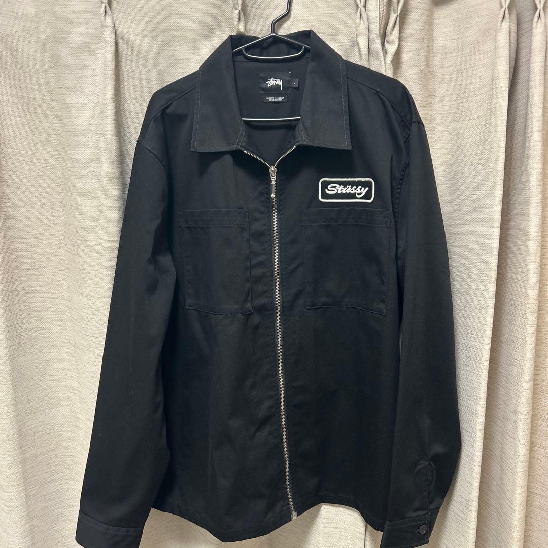 stussy ワークジャケット　黒