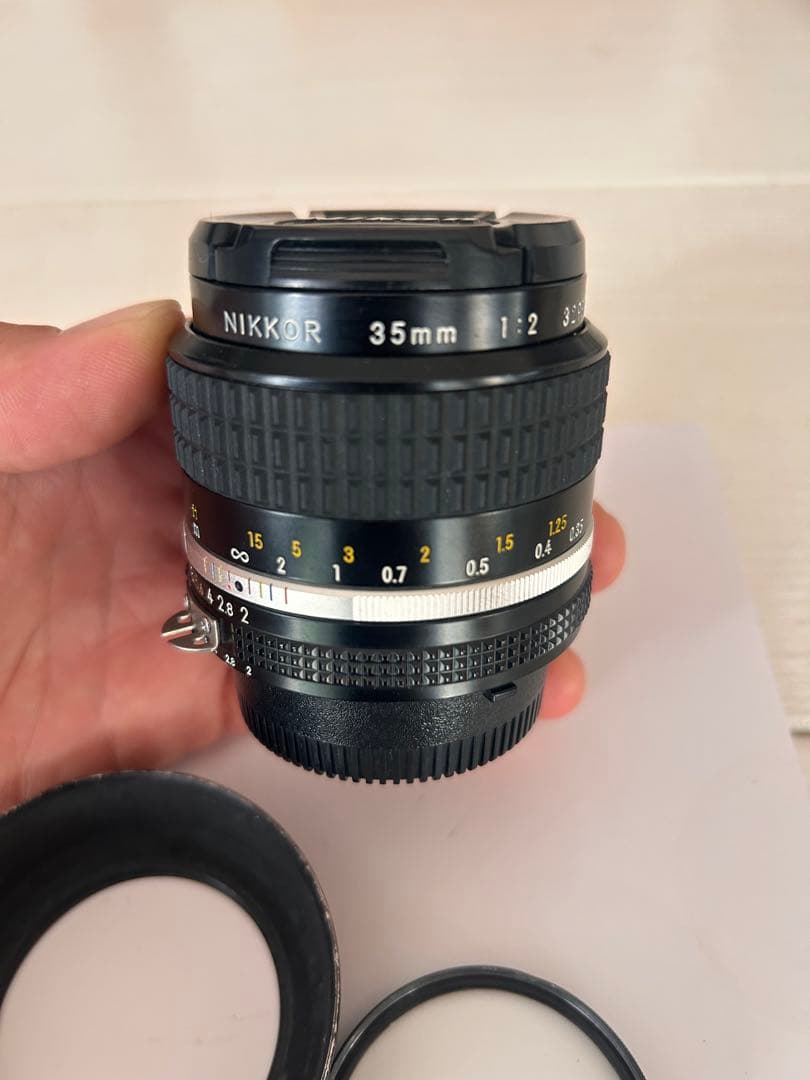 Nikon FM3a ブラック本体, 35mm f2, 80-200f4 レンズ