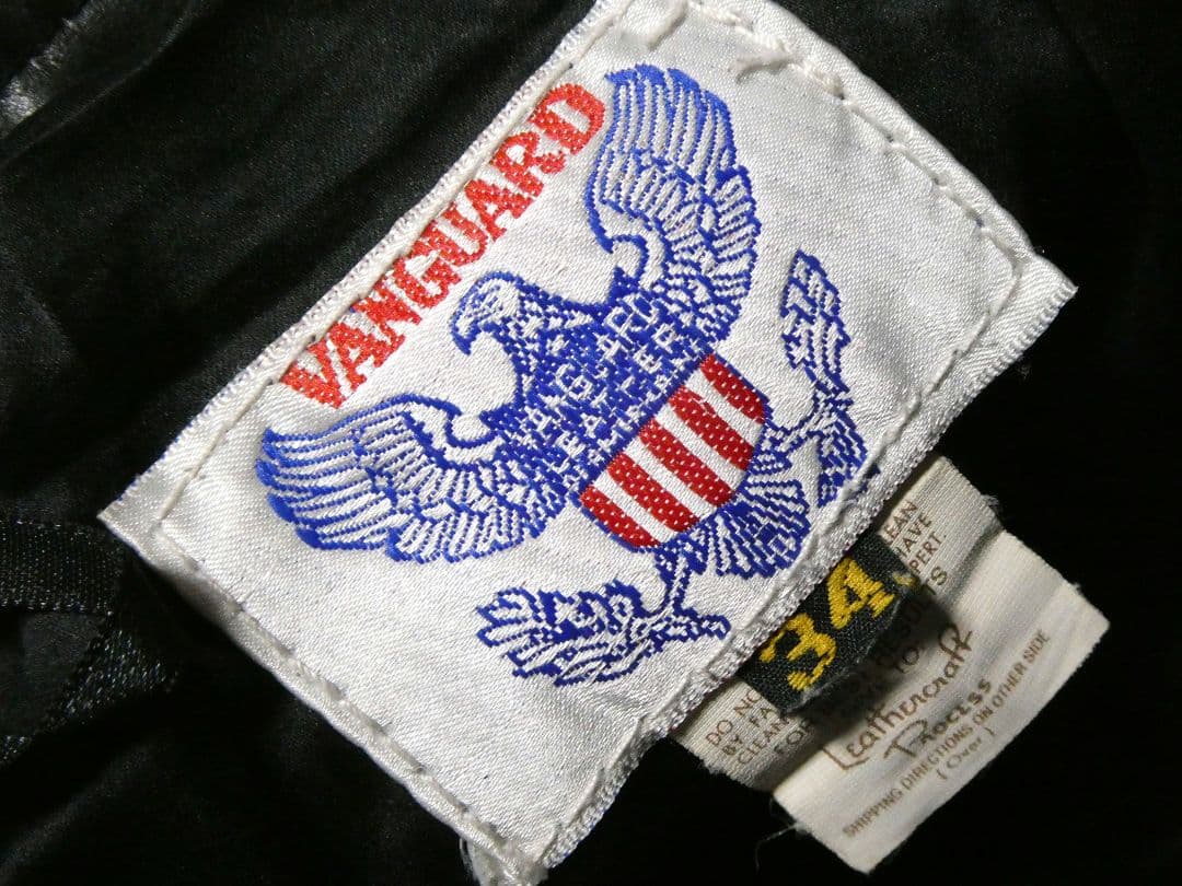 ※専用！本場アメリカ製！美品！VANGUARDレザーストレートパンツW34