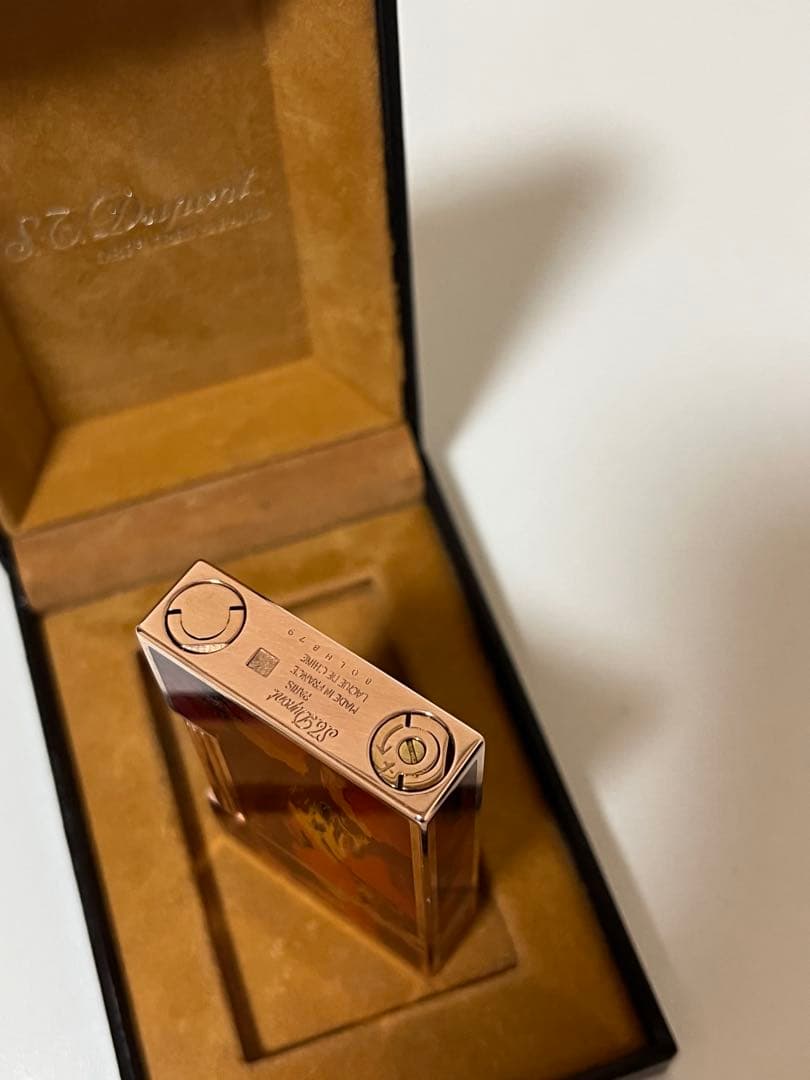 デュポンライター　ガスライター　超レアモデル、純正漆　高額モデル　ほぼ新品　本物