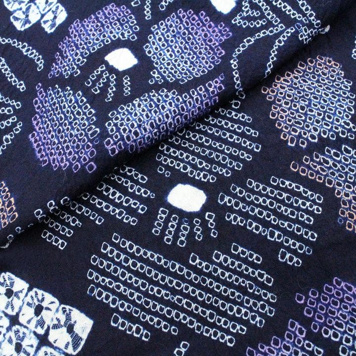 身丈１６５ｃｍ　特選の浴衣【有松鳴海絞り】　～本藍・手絞り染～　未使用品のお着物