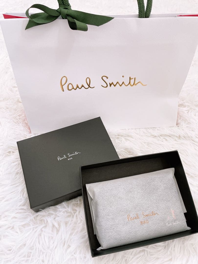 新品 ポールスミス マーケトリーブライトストライプラビット カード&ケース