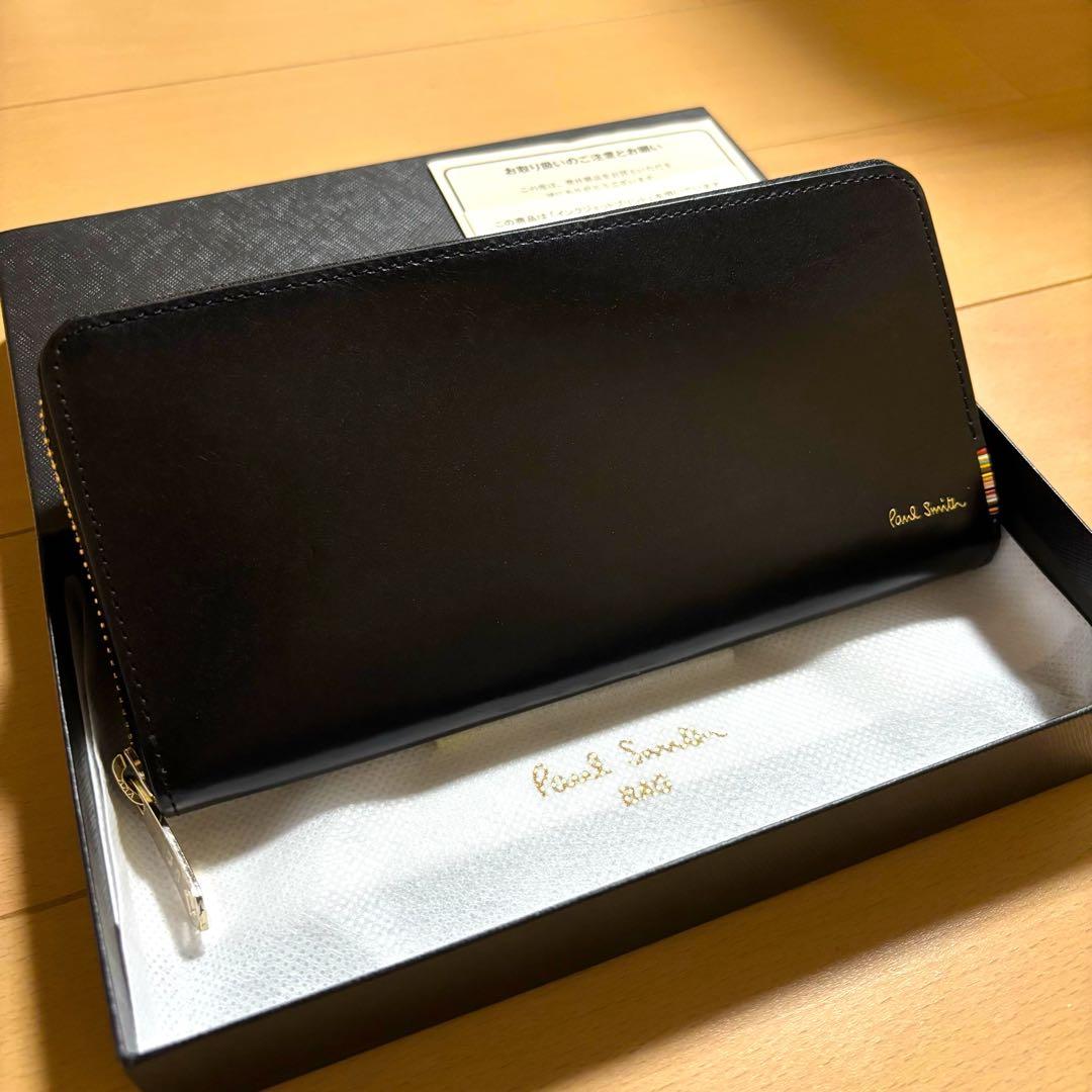 Paul Smith マルチストライプタブ　長財布　ラウンドジップ　新品未使用