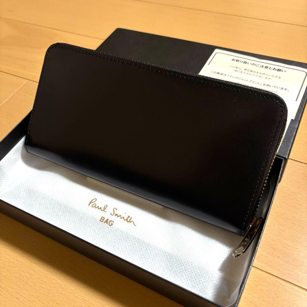 Paul Smith マルチストライプタブ　長財布　ラウンドジップ　新品未使用