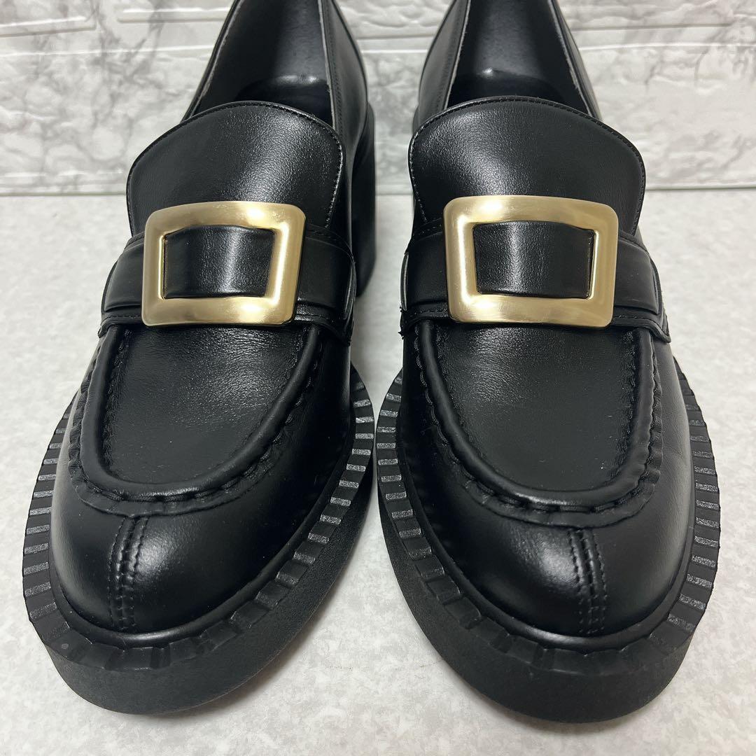 ⭐未使用級・現行品⭐ダイアナ DIANA ヒールアップローファー 黒 24.5