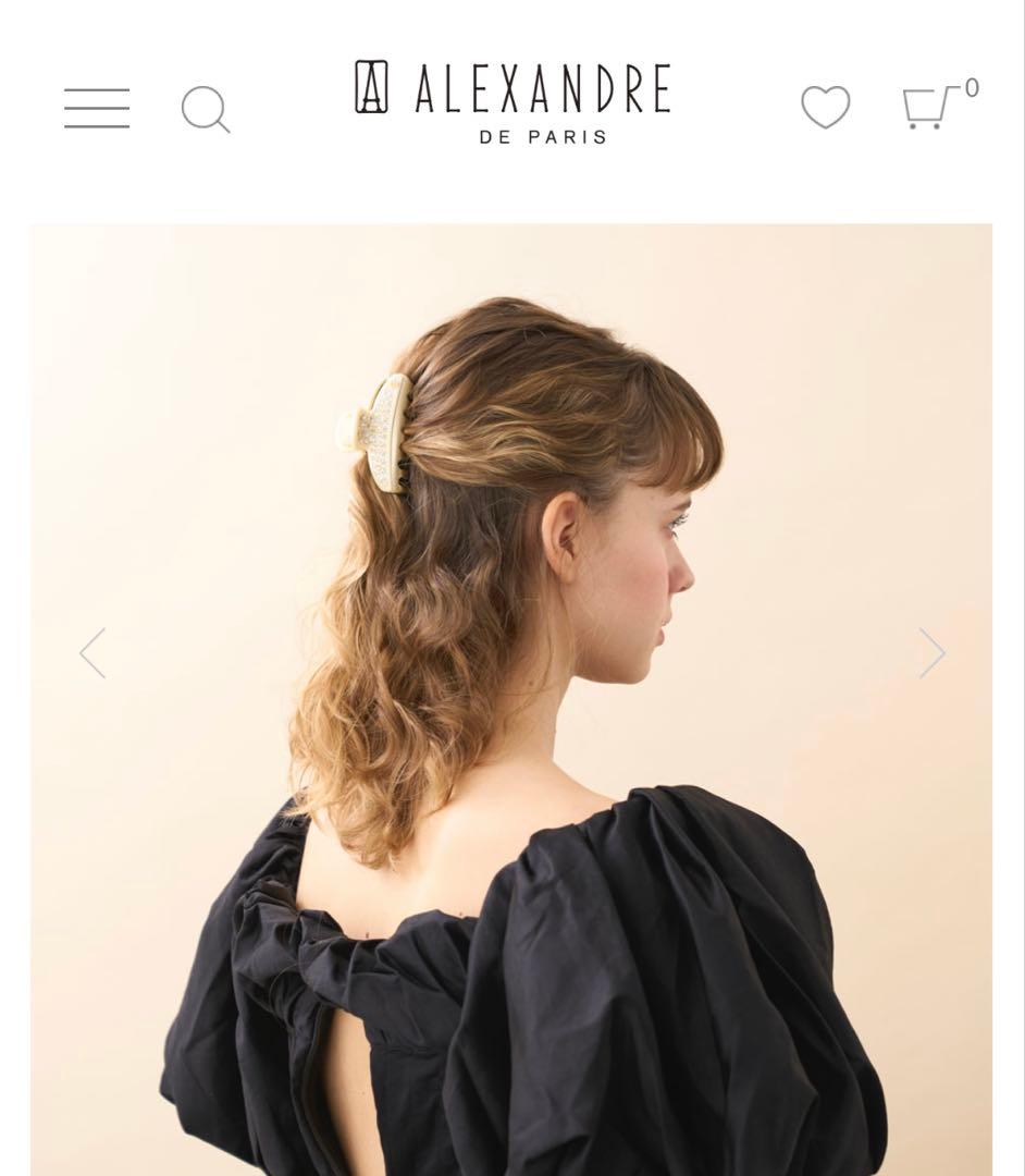 ALEXANDRE DE PARIS M クリップ　スワロフスキー　バレッタ