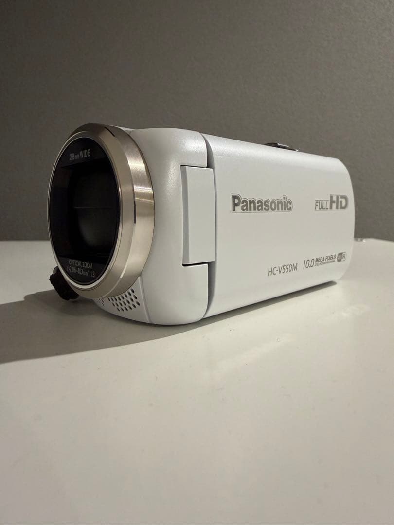 【動作確認済】Panasonic HC-V550M ホワイト 90倍ズーム搭載