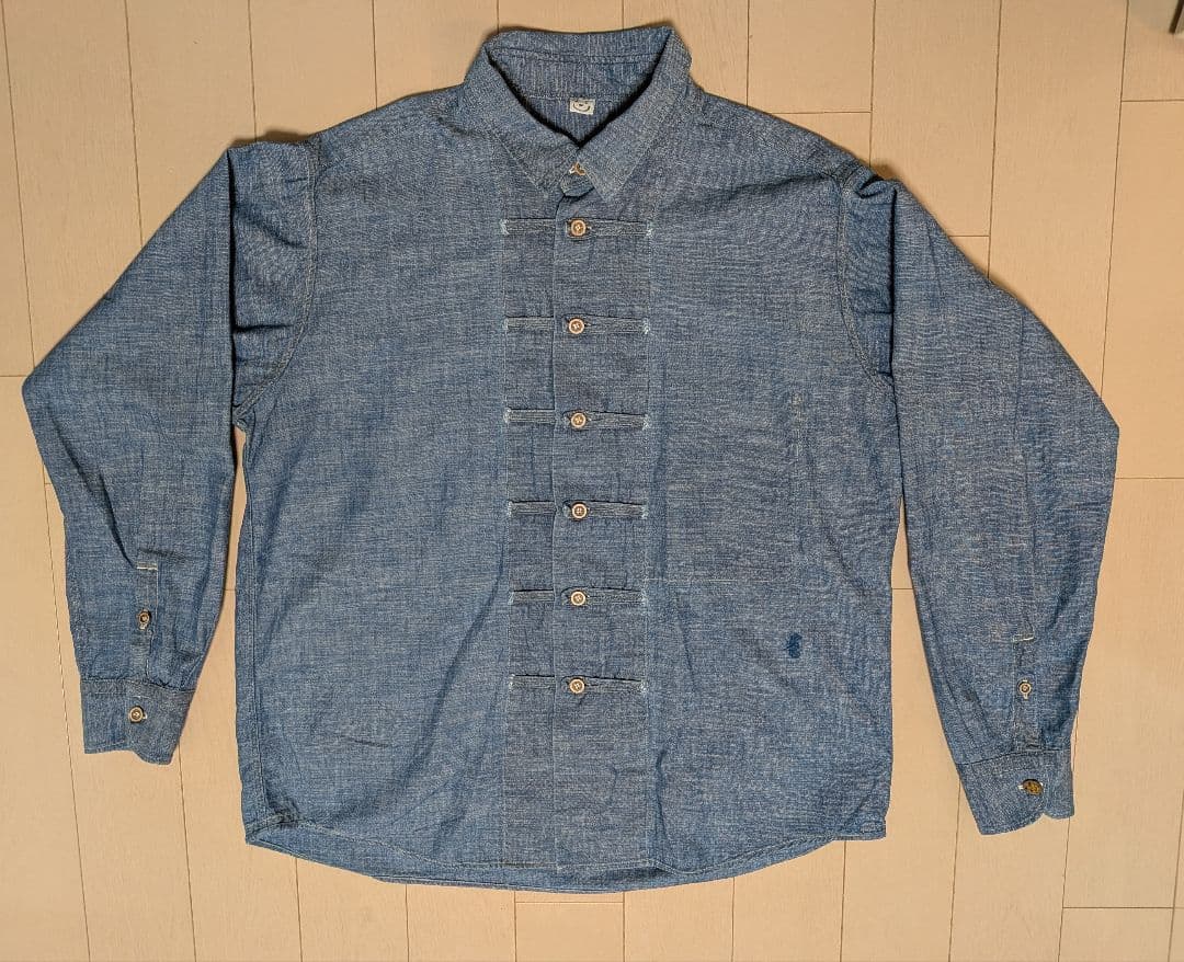 45R タツノオトシゴダンガリーシャツ 日本製 美品