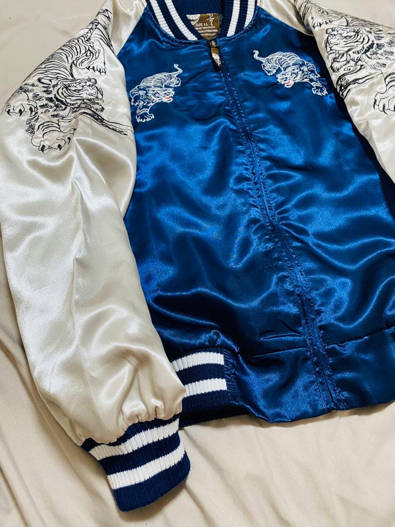日本 限定　虎 STUDIO HIRO サテン スカジャン unisex