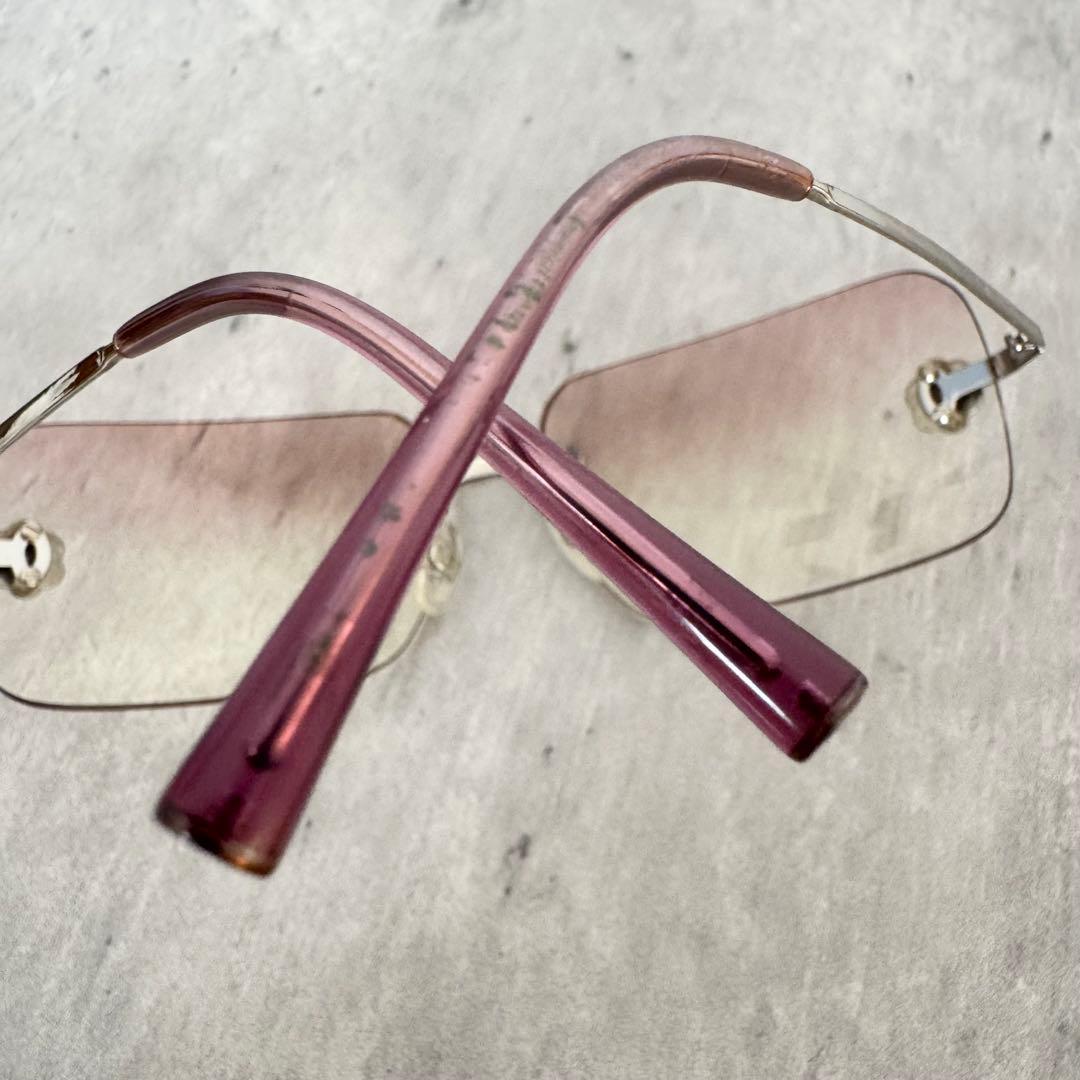 【美品】シャネル CHANEL サングラス カメリア ツーポイント カラーレンズ