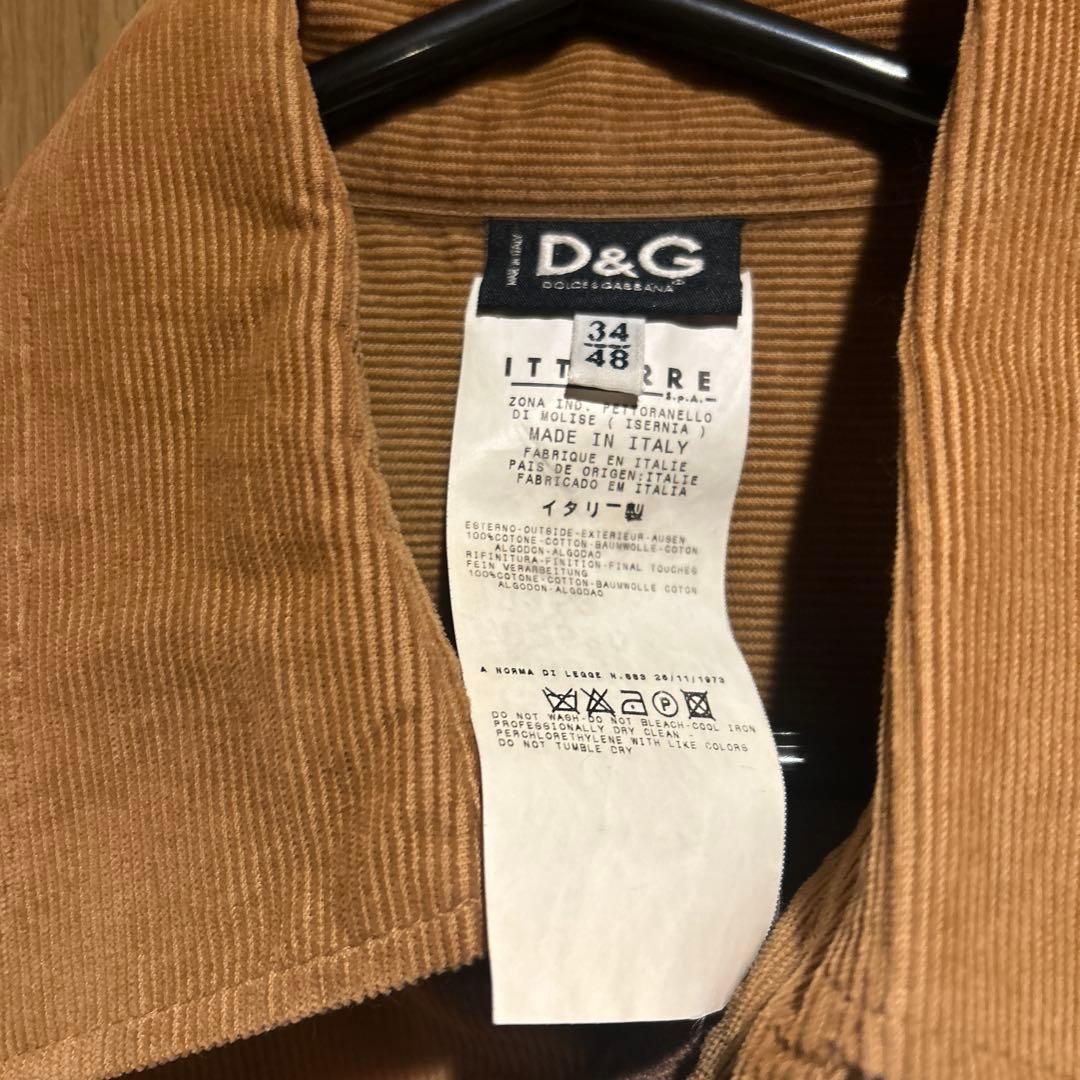 ドルチェ&ガッバーナ ドルガバDOLCE&GABBANA コーデュロイシャツ