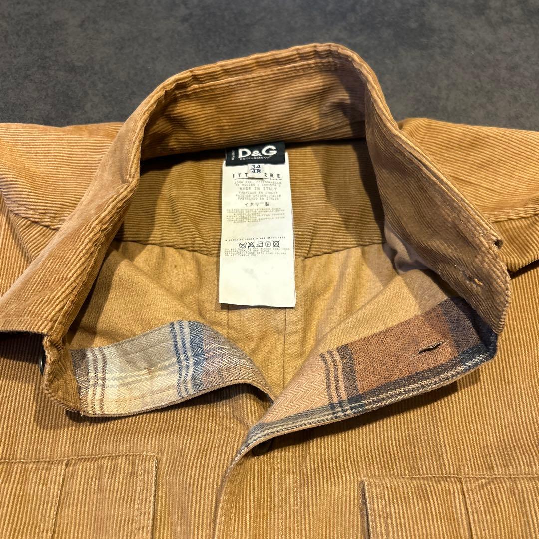 ドルチェ&ガッバーナ ドルガバDOLCE&GABBANA コーデュロイシャツ
