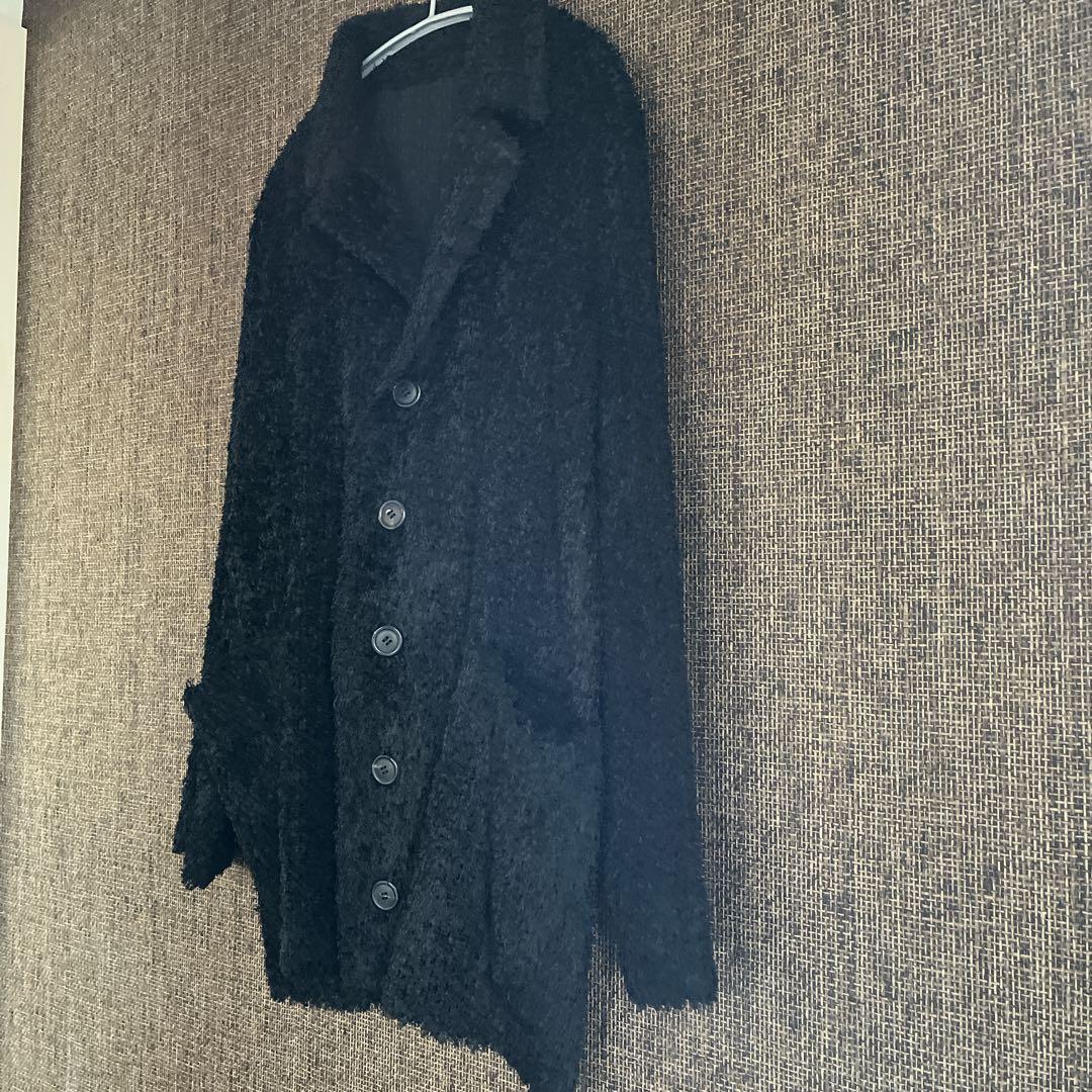 ISSEY MIYAKE シャギー ジャケット プリーツプリーズ ブラックM