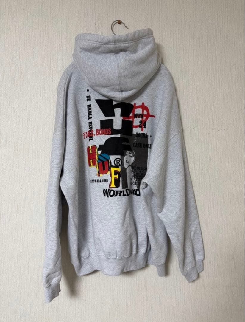 HUF グレーパーカー XXL