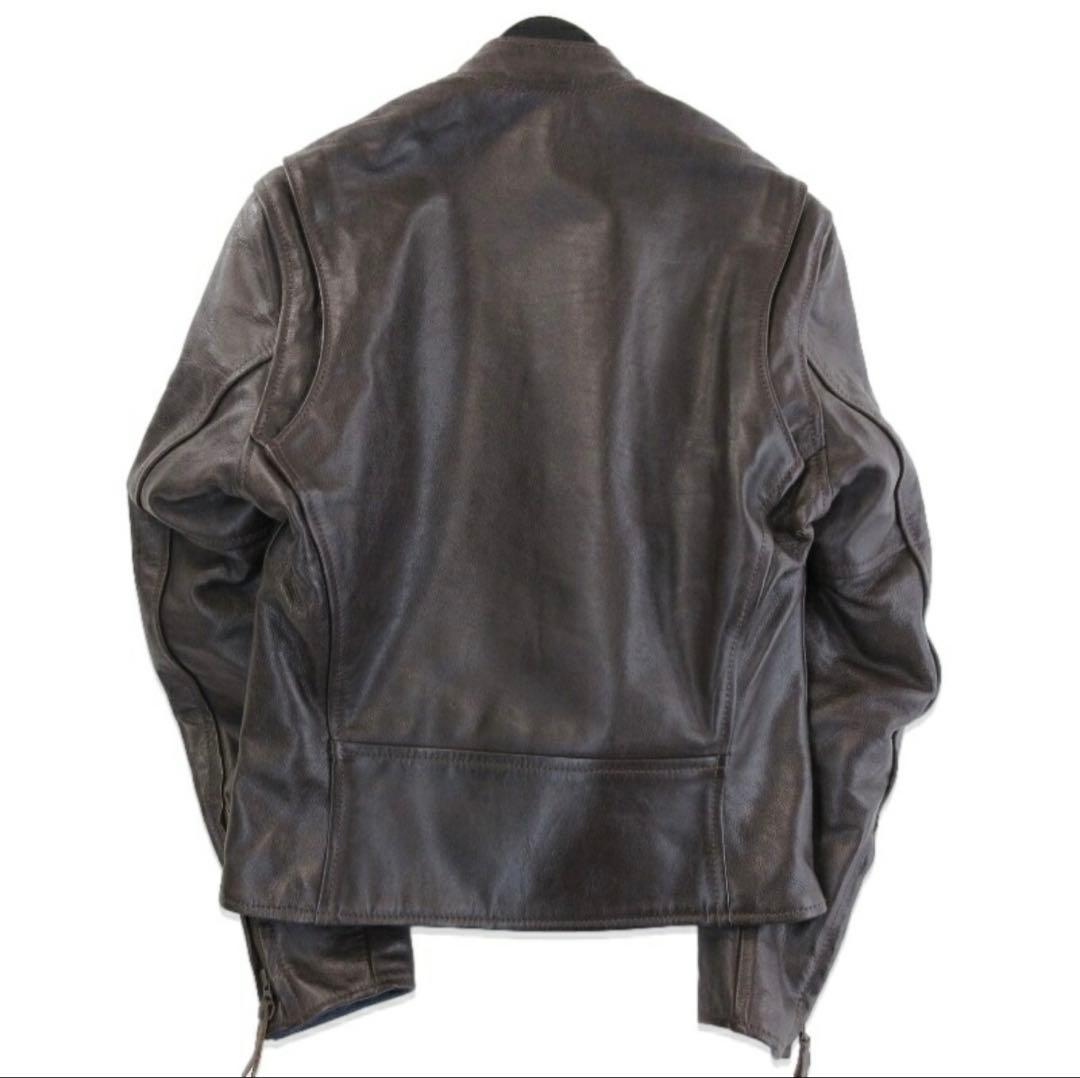 美品 AERO LEATHER エアロレザー CAFE RACER ブラウン