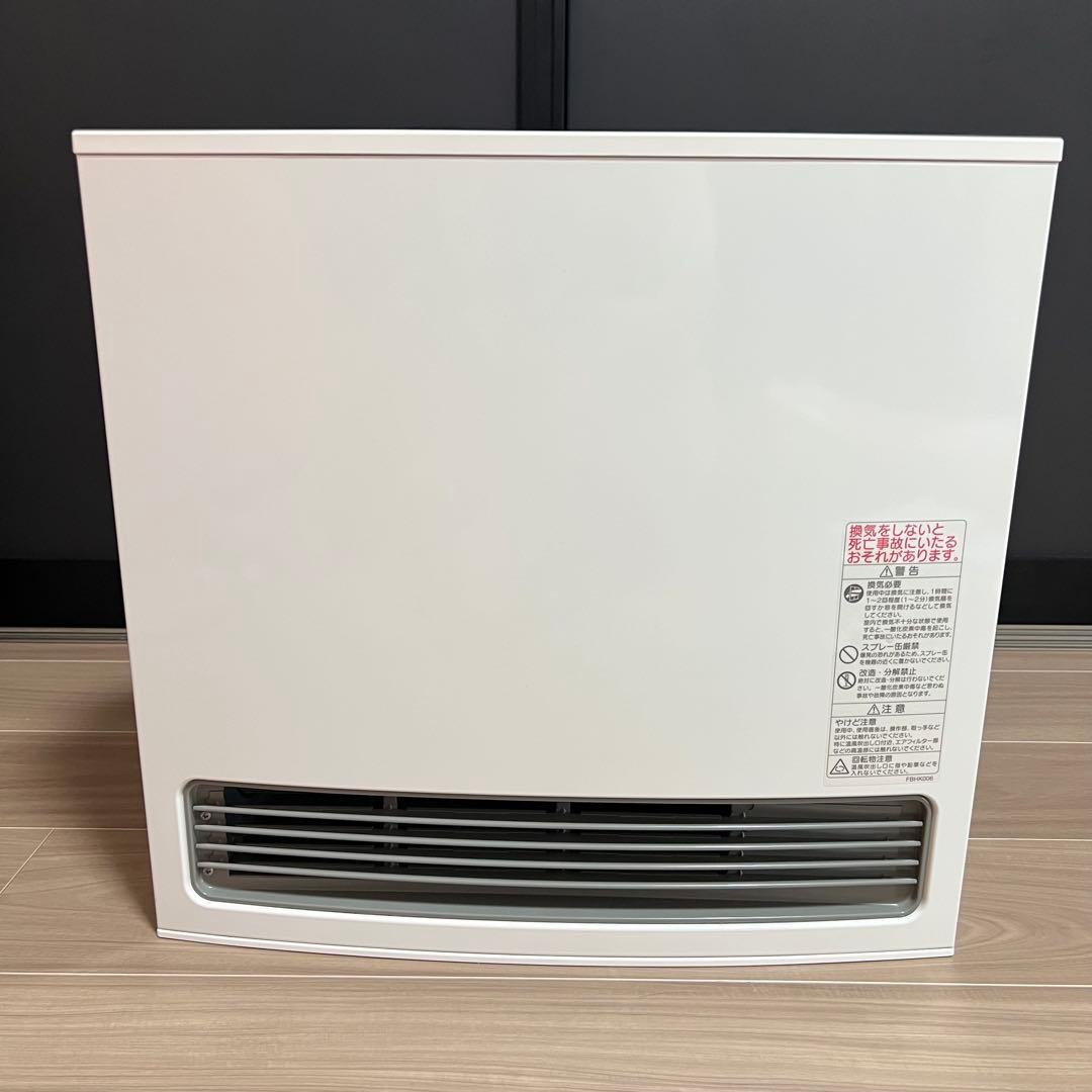 美品 ノーリツ ガスファンヒーター ホース付き 都市ガス
