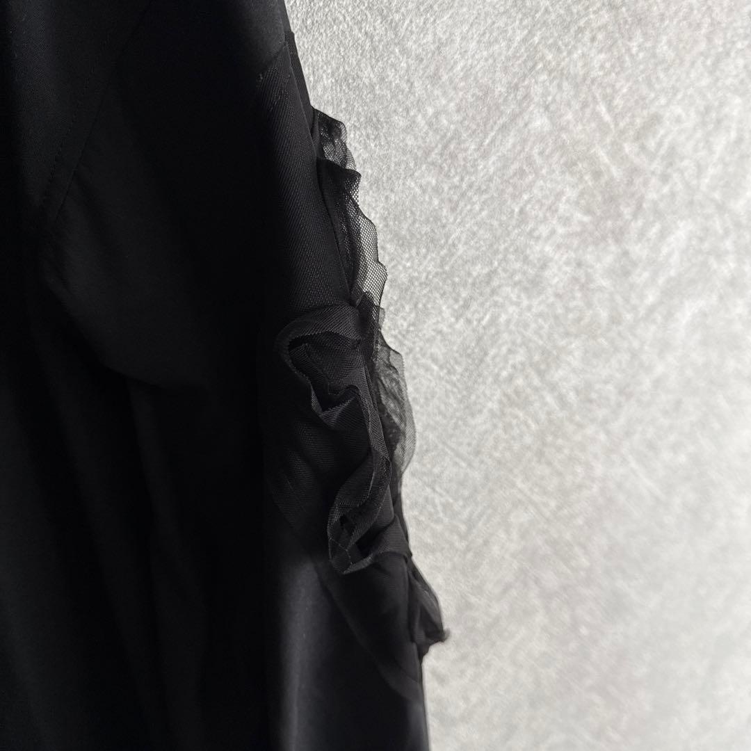 【最終価格】HOUGA ブラックシャツ バルーンスリーブ