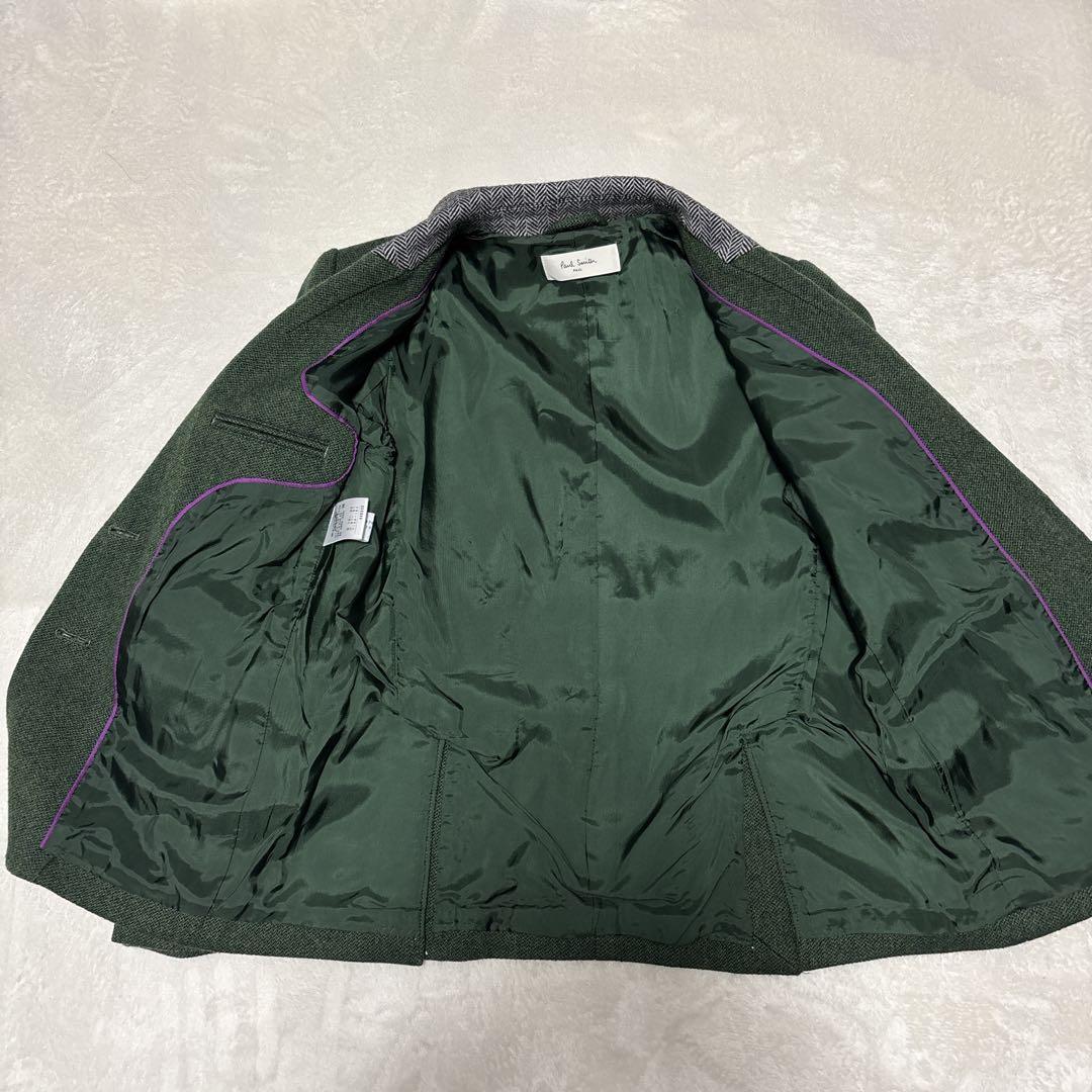 ポールスミス　セットアップ　グリーン　くるみボタン　38　Mサイズ