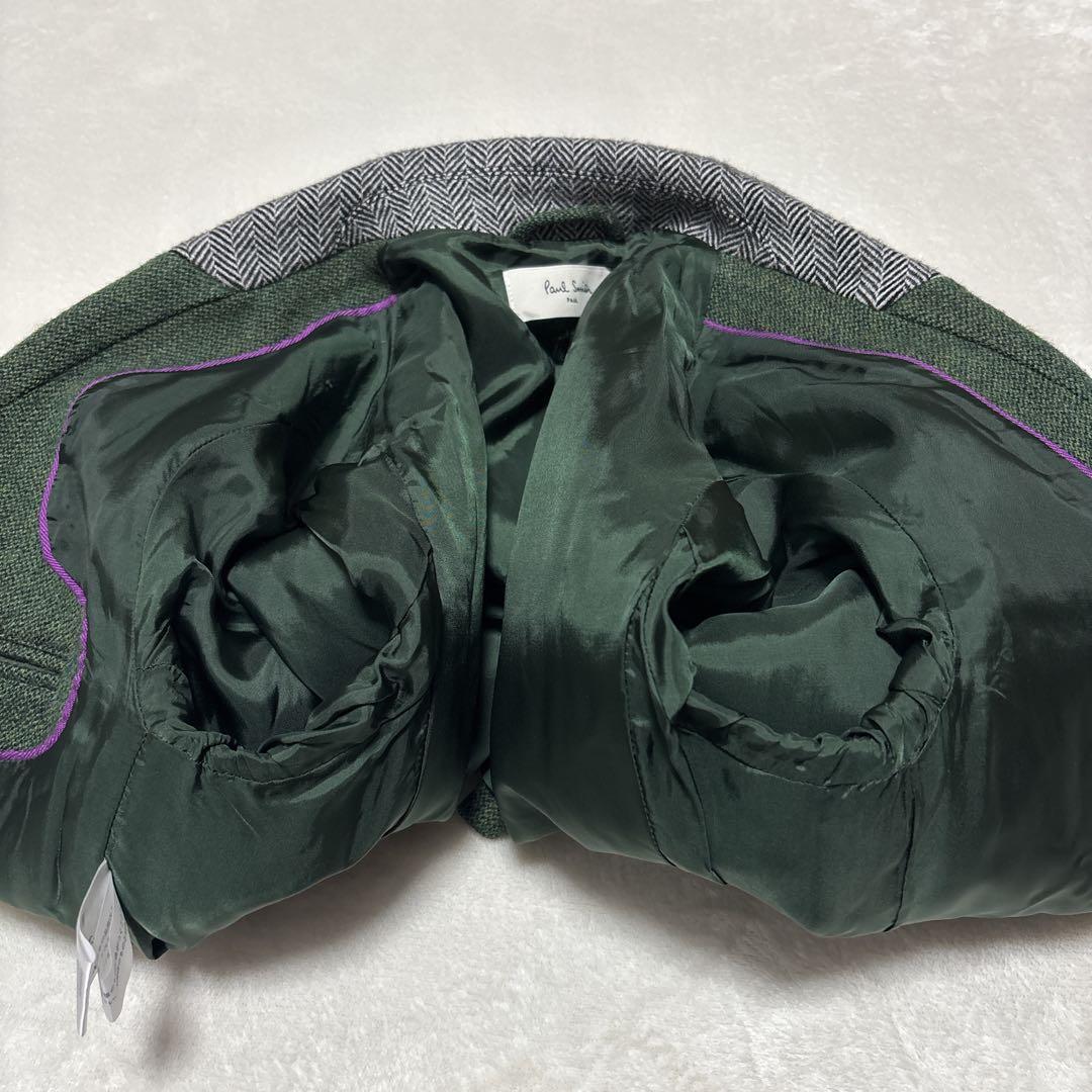 ポールスミス　セットアップ　グリーン　くるみボタン　38　Mサイズ