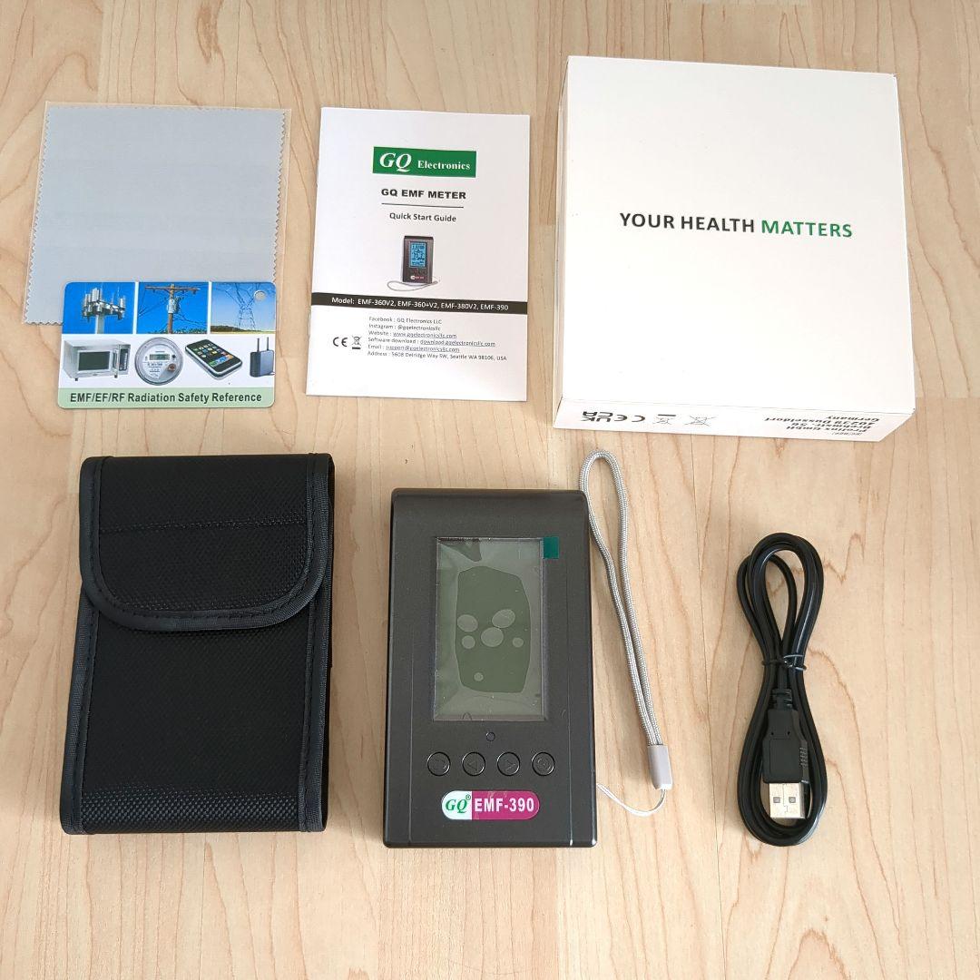 【美品】高性能電磁波測定器 GQ EMF-390　電磁波測定器　電磁波